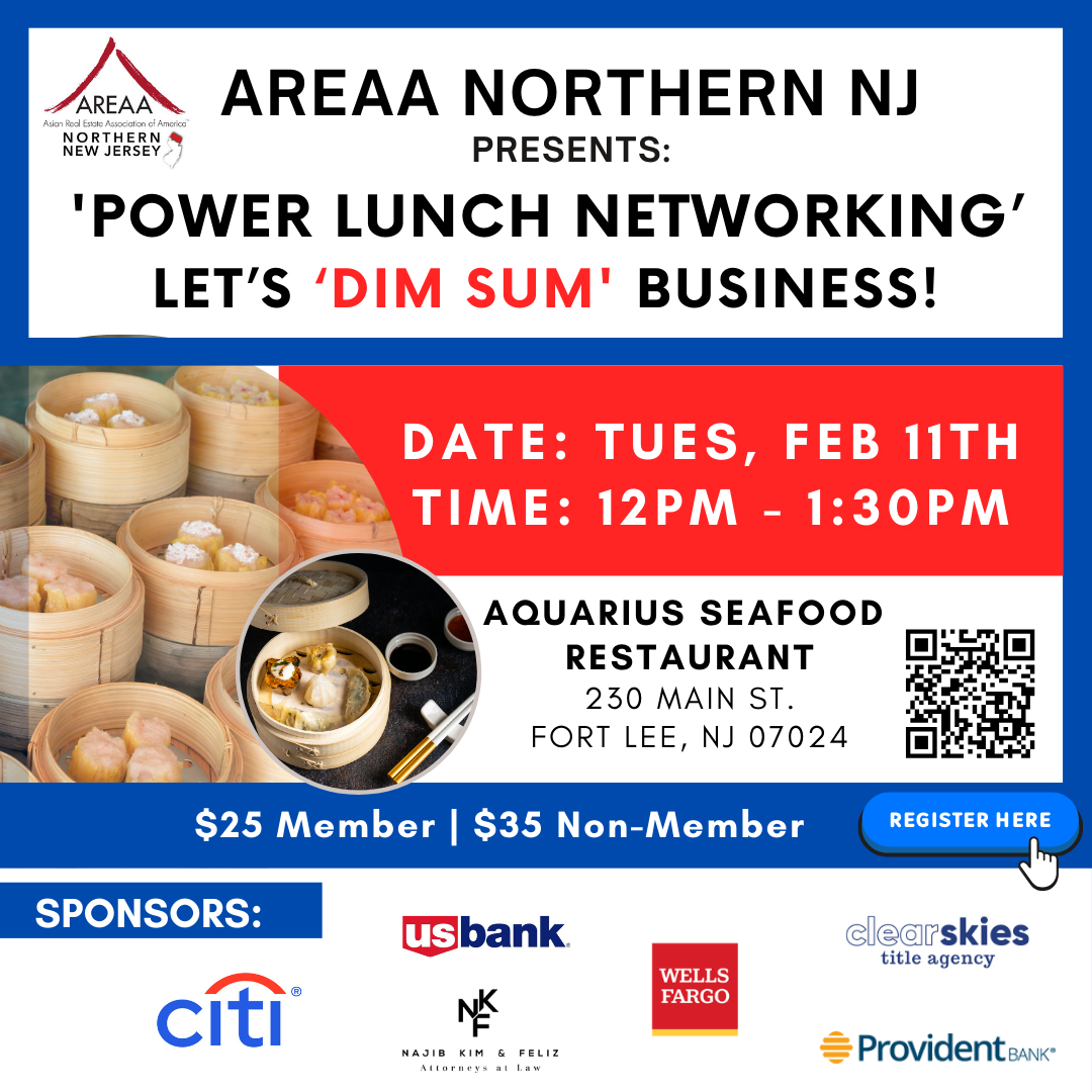 AREAAEats, Dim Sum, Networking, Northern NJ, Lunch Networking